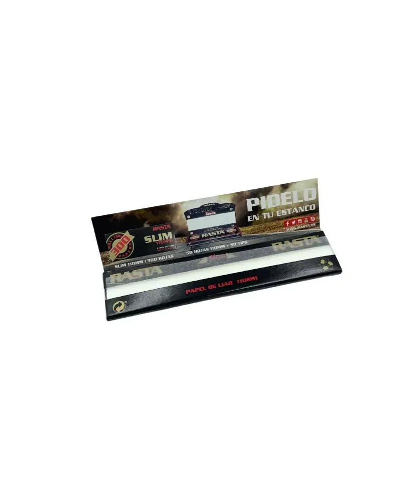 Papel de fumar – Rasta 110mm Slim Papel de fumar – Rasta 110mm Slim