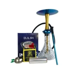 PACK DIAVLA HOOKAH LUXURY DORADO-AZUL