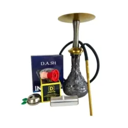 PACK DIAVLA HOOKAH LUXURY NEGRO-DORADO