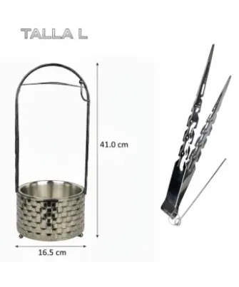 PACK PINZAS PLATAS+CHORME L