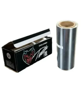 ROLLO ALUMINIO DIAVLA PARA CACHIMBA 25 METROS/40 MICRAS