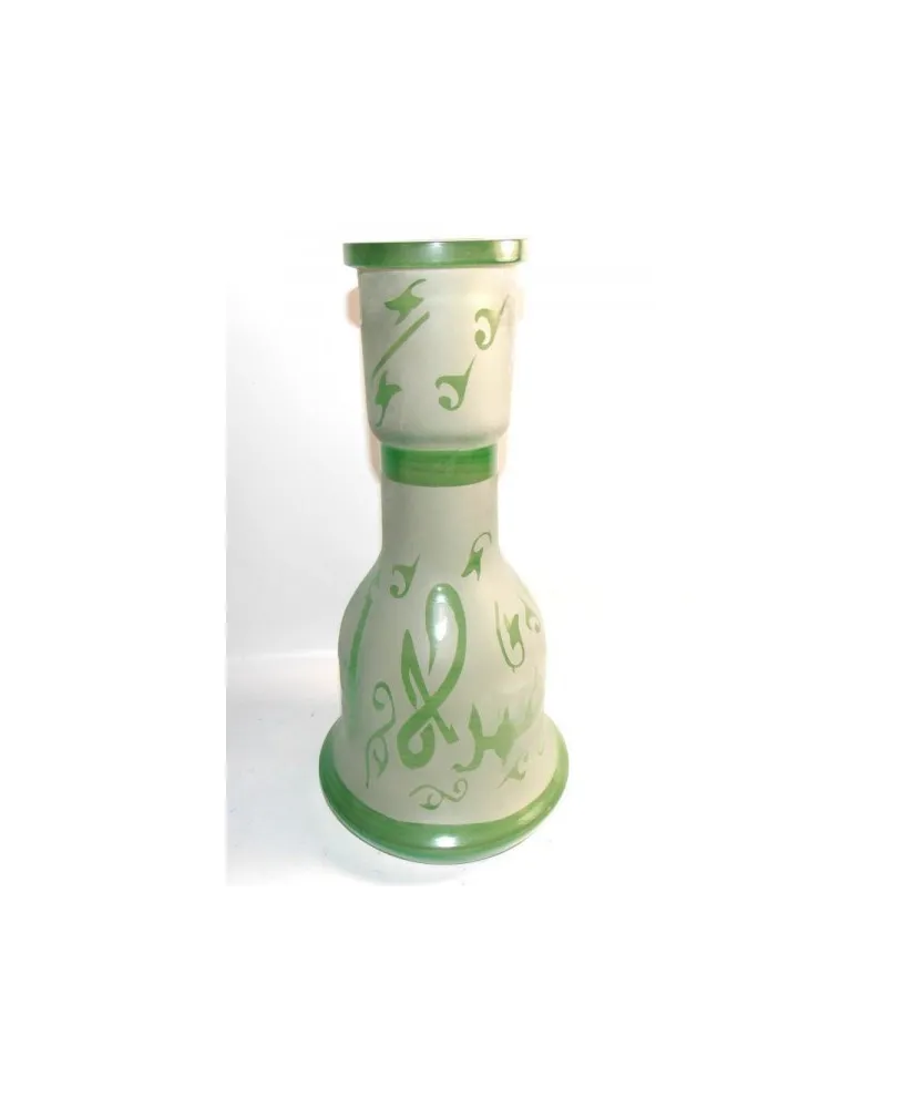 Cristal cachimbas 30cm verde letras
