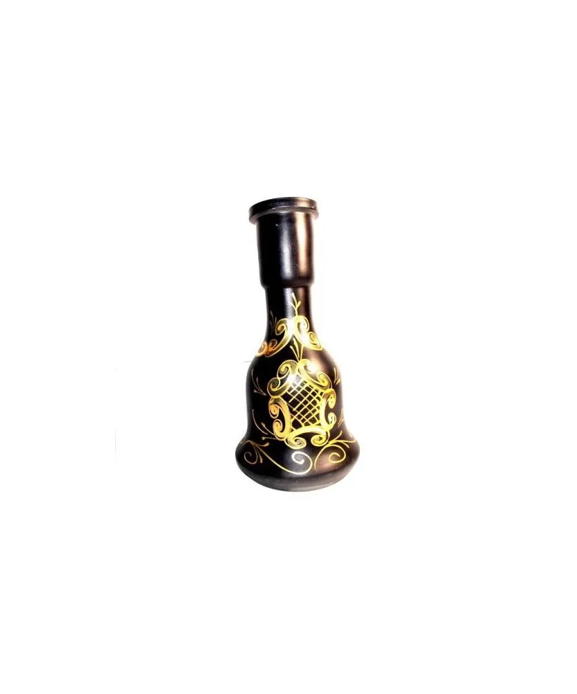 Cristal cachimbas 30cm Negro arabesco