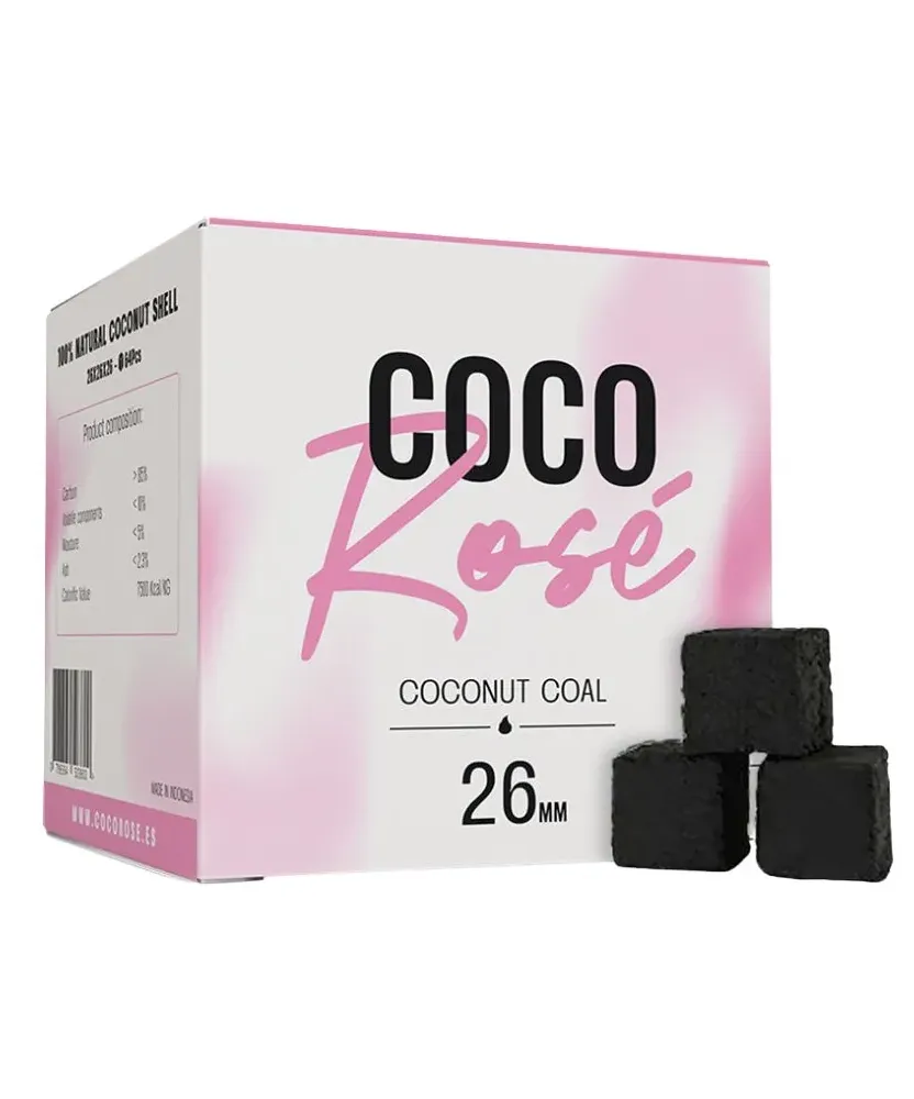 PACK 20KG CARBÓN COCOROSÉ 26X26X26