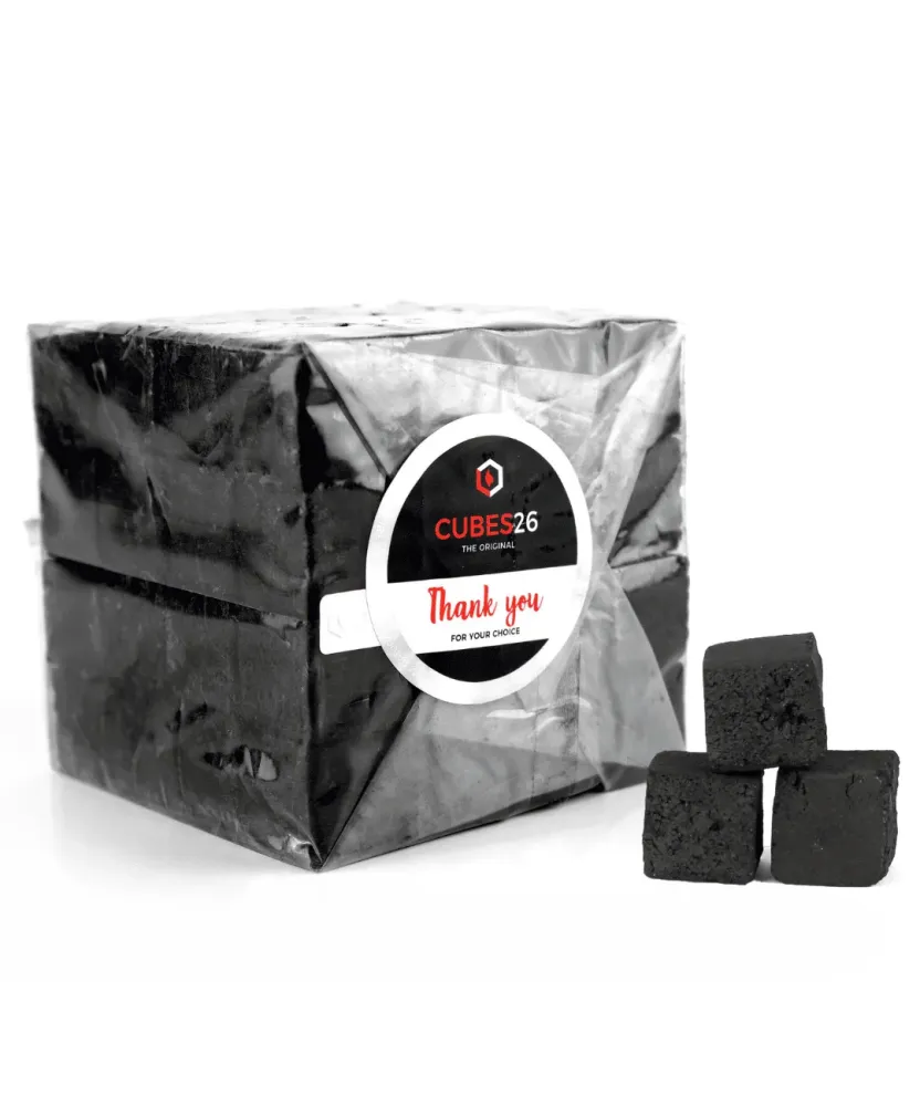 PACK 10 KG CARBÓN BLACK COCO 26X26X26