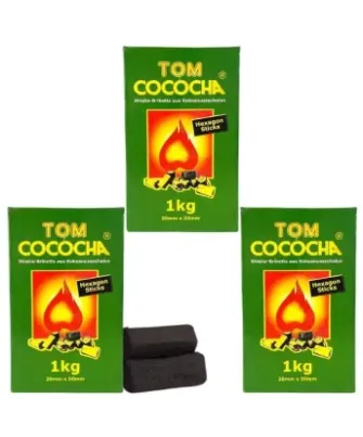 CARBÓN VEGETAL TOM COCOCHA HEXAGONAL 1 KG