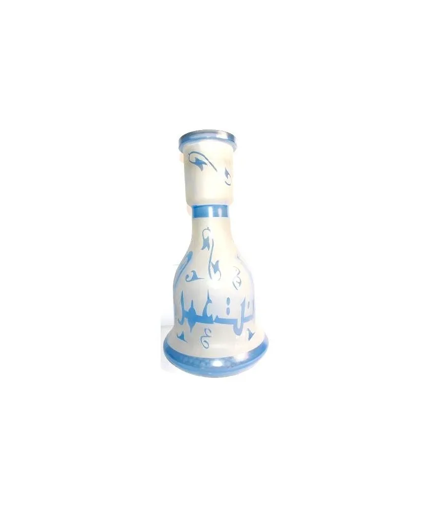 Cristal cachimbas 30cm Azul letras