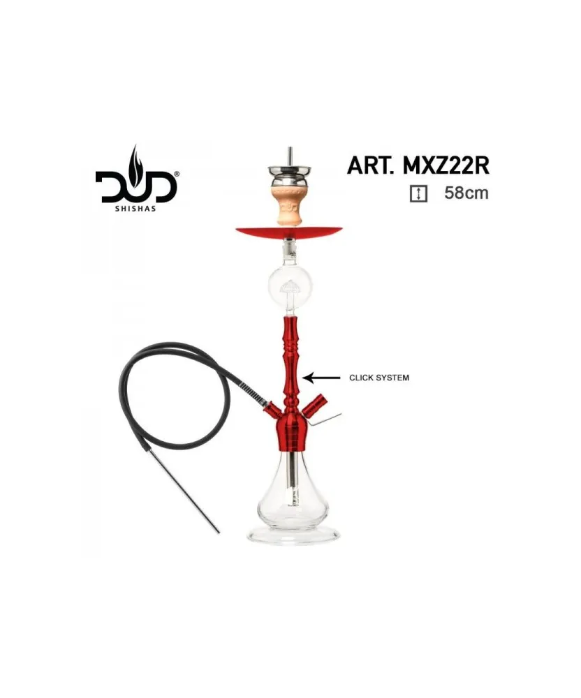 DUD Shisha Turbo Red 58cm